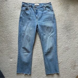 Abercrombie & Fitch 90s Straight Crossover Jeans, Medium Wash
